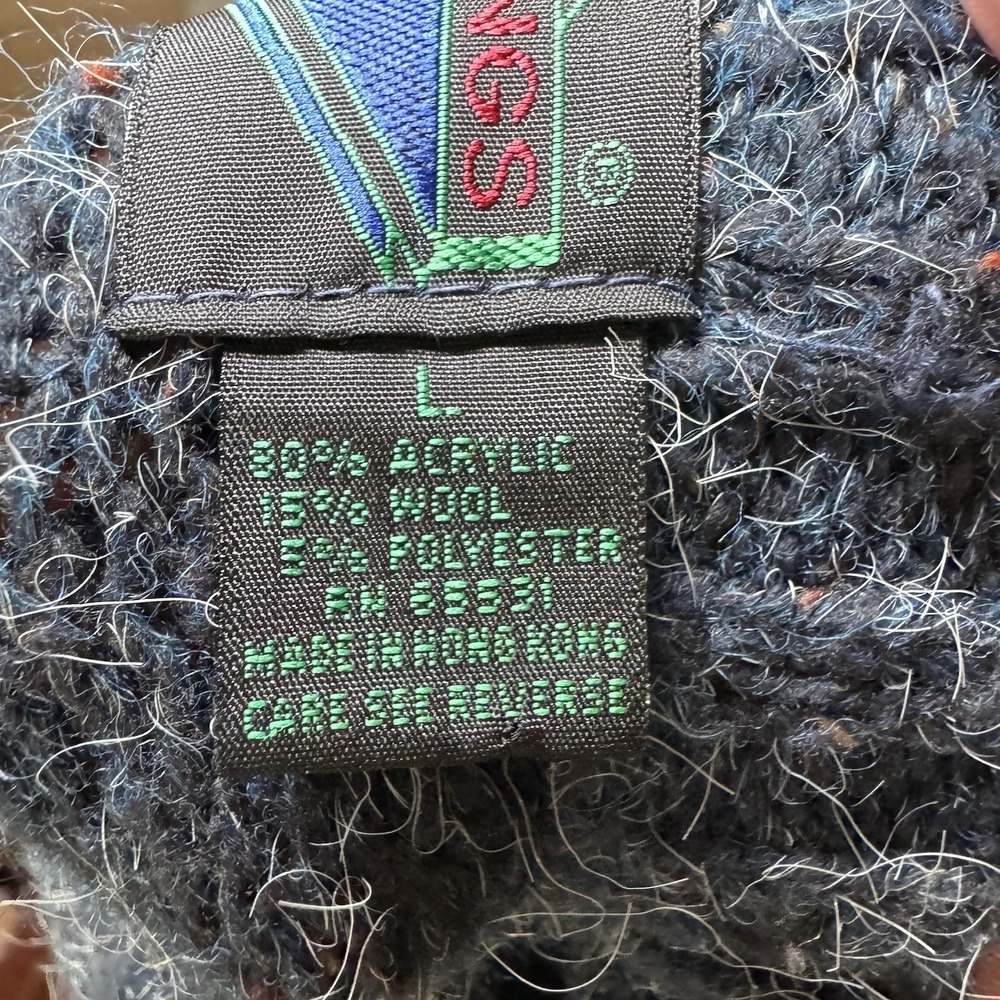 VINTAGE‎ 90'S ETCHINGS COOGI/ COSBY/ HIP-HOP CHUNKY KNIT SWEATER MENS LARGE - Picture 5 of 8